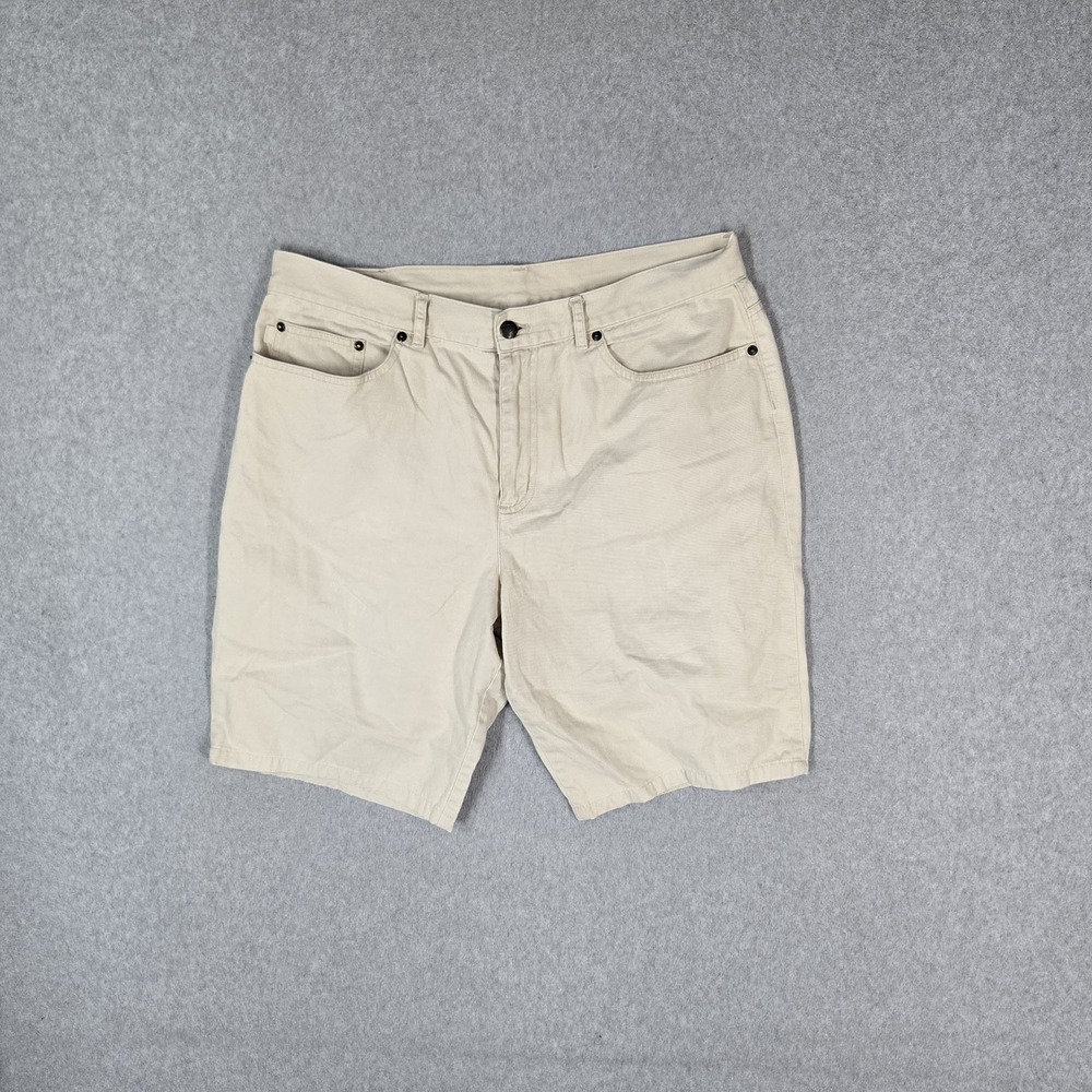 VINTAGE Lauren Jeans Co. Ralph Lauren Women Shorts 14 Beige Chino